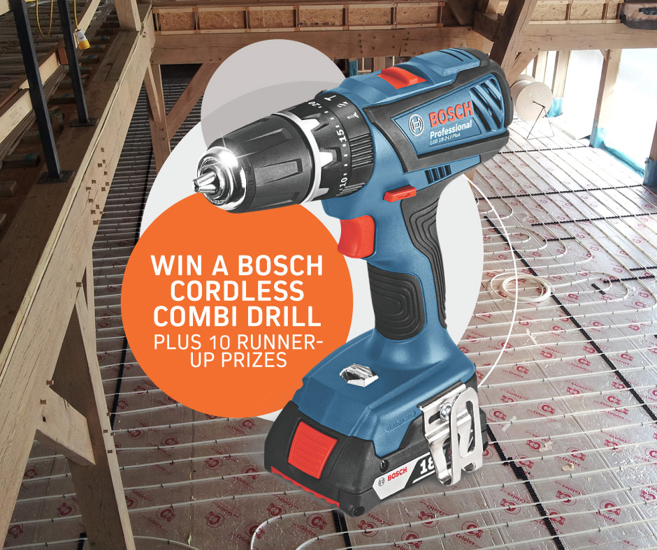 Win A 18v Bosch Cordless Combi Drill