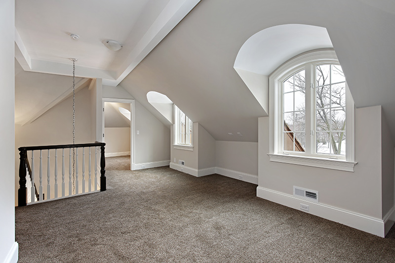 Upstairs Bedroom With Windows