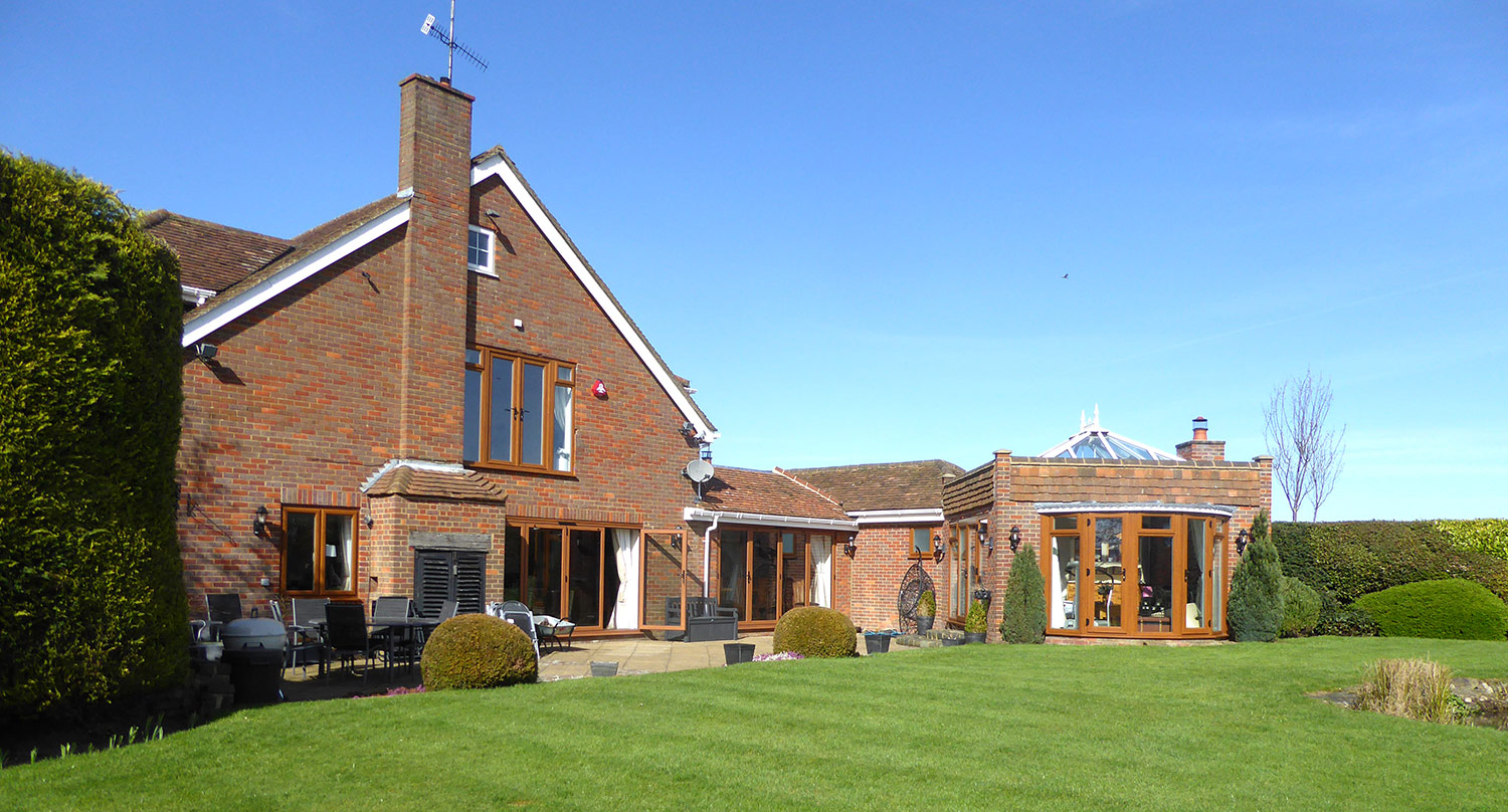 Back Garden Of Harling House, Bedfordshire