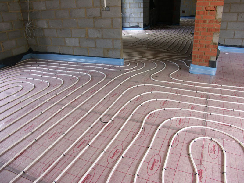 UFH pipe installation