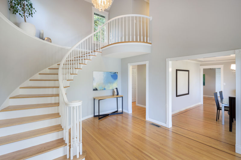 modern house entrance stairs hallway