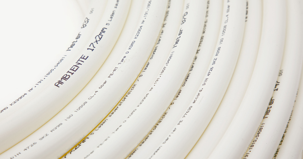 close up of ambiente pipe 17mm