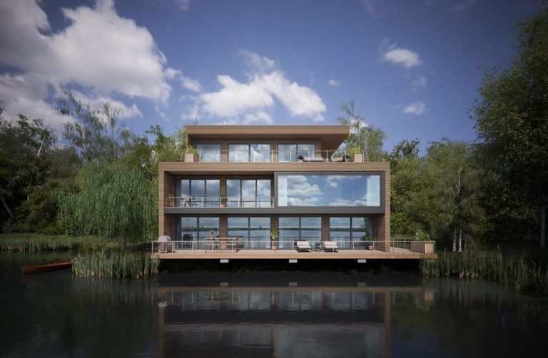 Bowmoor Lake House Surrounded By Trees