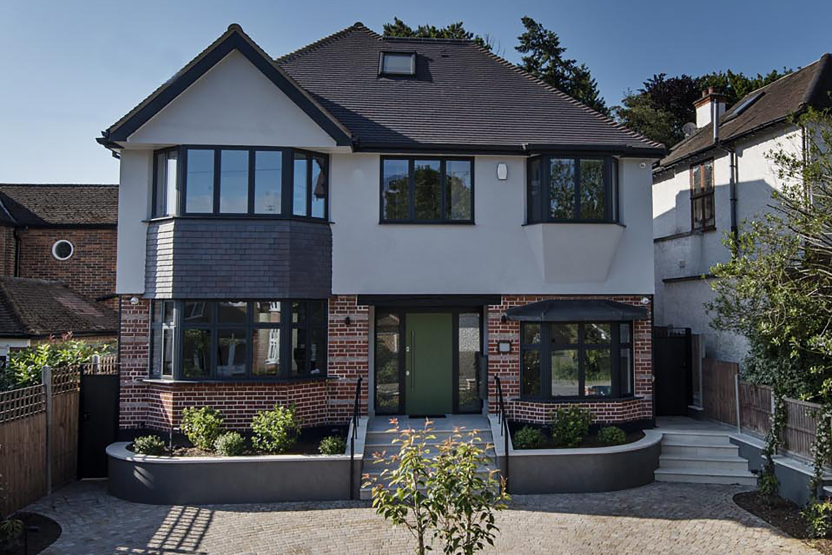 Street View Of Large Modern House