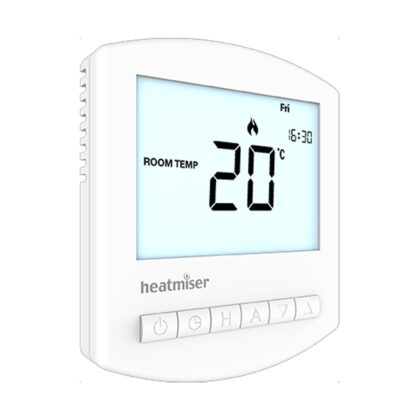 Heatmiser Slimline Thermostat - White 230v