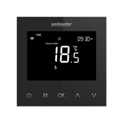 LunaTouch Wi-Fi Thermostat - Jet Black 230V
