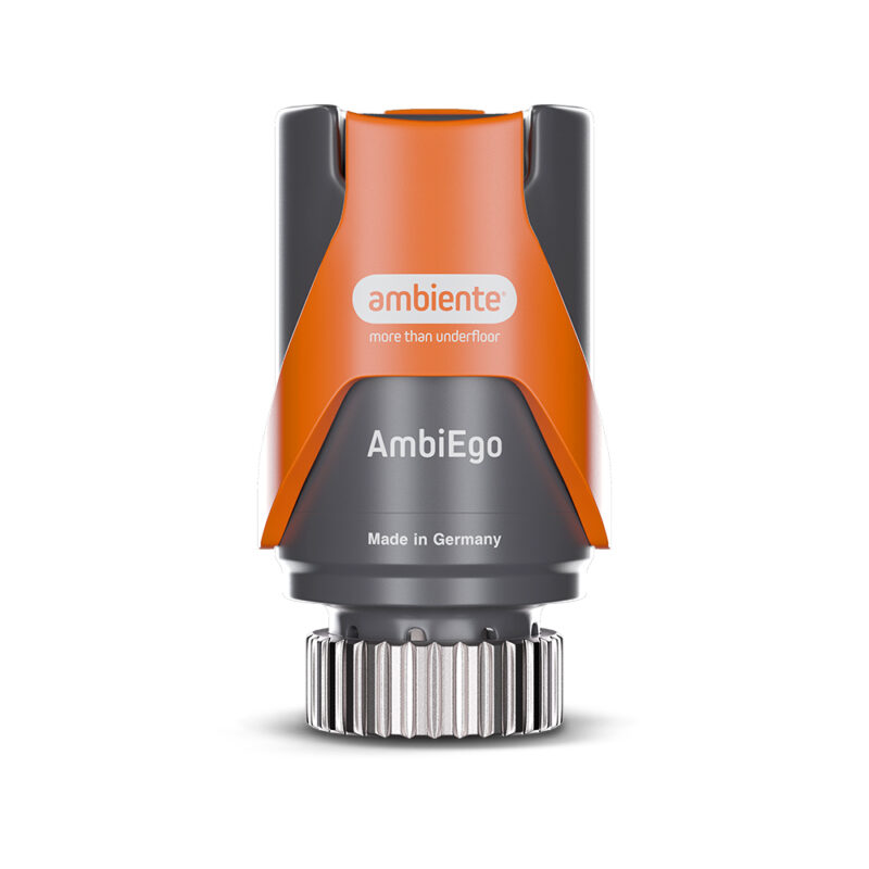 AmbiEgo 230V self-balancing manifold actuator with AI for underfloor heating systems