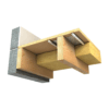 UnderPlate aluminium diffuser plate for under-joist underfloor heating retrofit installation