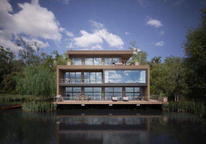 Bowmoor Lake House Surrounded By Trees